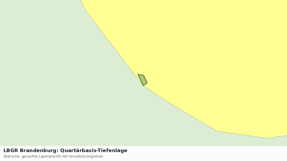 Statische Kartenansicht: LBGR Brandenburg: Quartärbasis-Tiefenlage