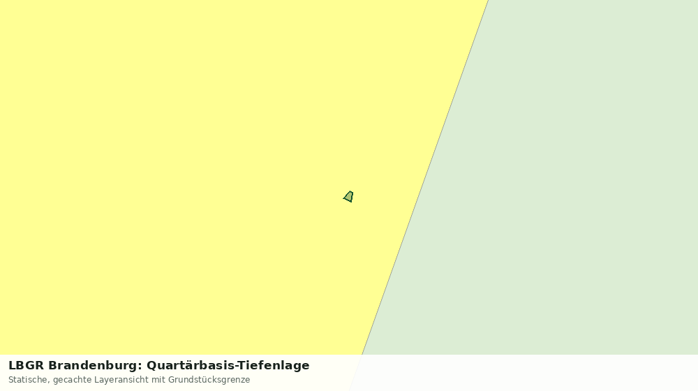 Statische Kartenansicht: LBGR Brandenburg: Quartärbasis-Tiefenlage