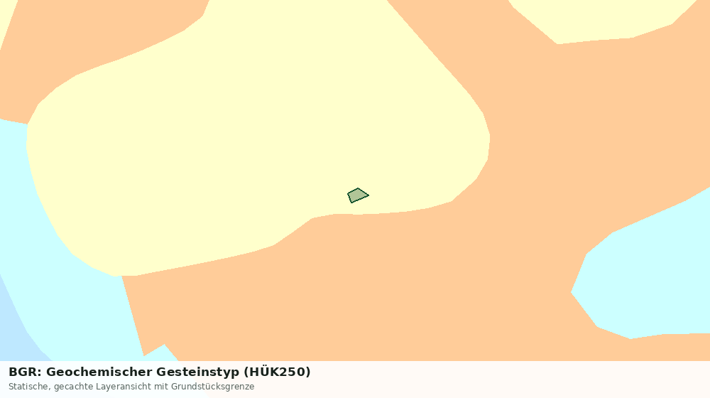 Statische Kartenansicht: BGR: Geochemischer Gesteinstyp (HÜK250)
