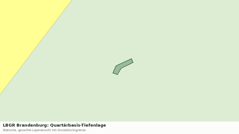 Statische Kartenansicht: LBGR Brandenburg: Quartärbasis-Tiefenlage