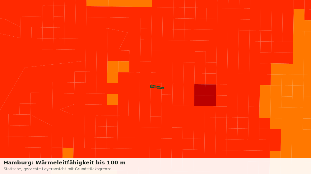 Statische Kartenansicht: Hamburg: Wärmeleitfähigkeit bis 100 m