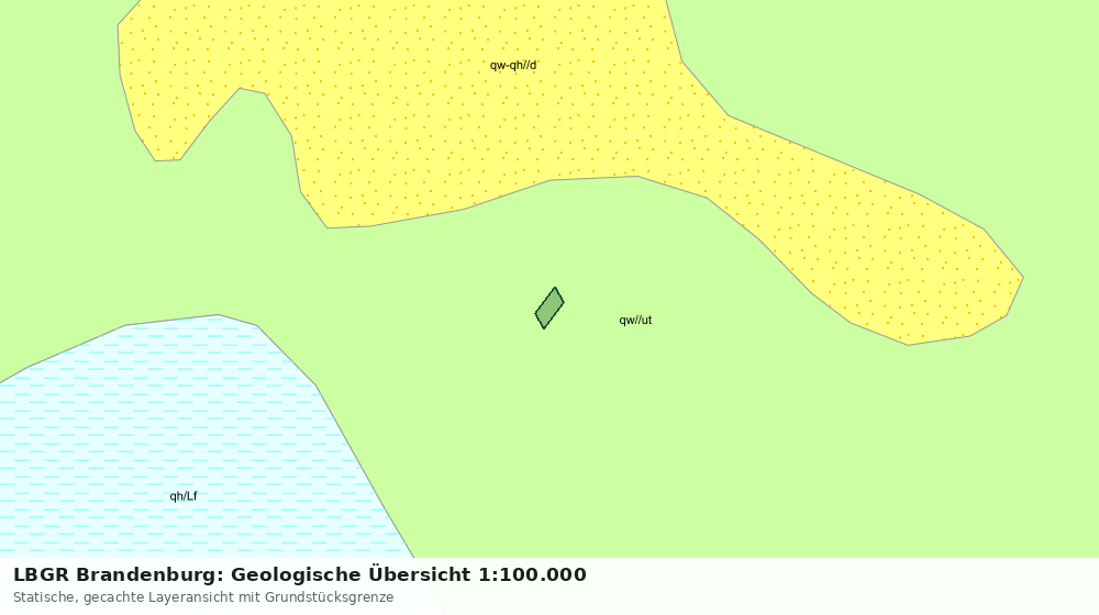 Statische Kartenansicht: LBGR Brandenburg: Geologische Übersicht 1:100.000