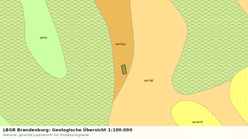 Statische Kartenansicht: LBGR Brandenburg: Geologische Übersicht 1:100.000