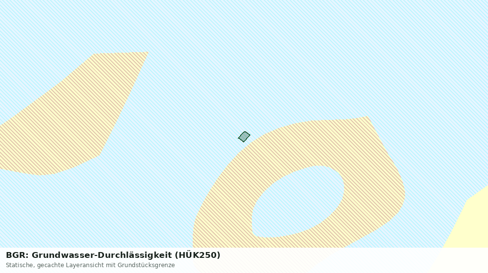 Statische Kartenansicht: BGR: Grundwasser-Durchlässigkeit (HÜK250)