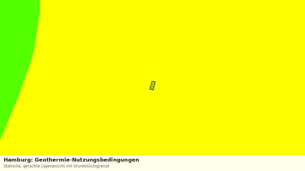 Statische Kartenansicht: Hamburg: Geothermie-Nutzungsbedingungen