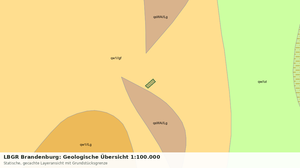Statische Kartenansicht: LBGR Brandenburg: Geologische Übersicht 1:100.000