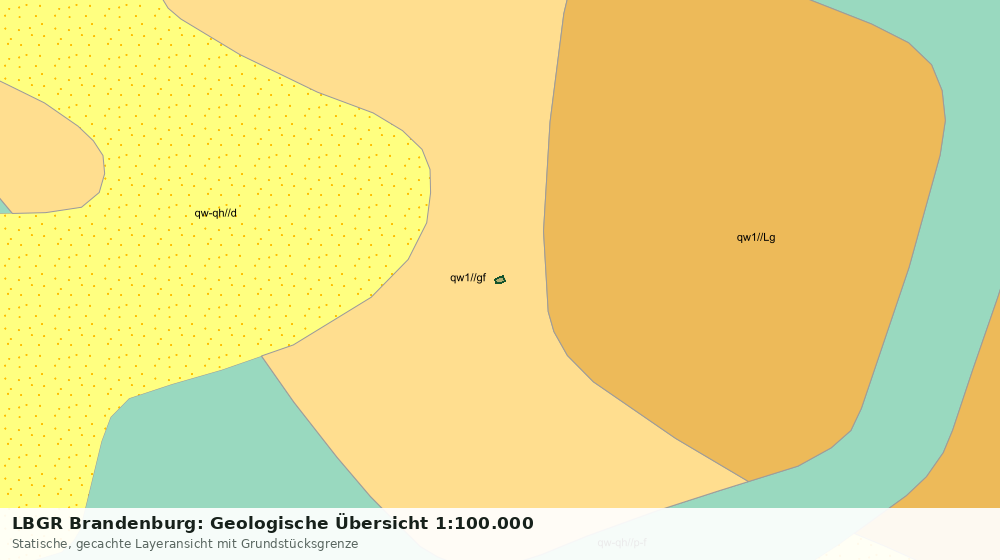 Statische Kartenansicht: LBGR Brandenburg: Geologische Übersicht 1:100.000