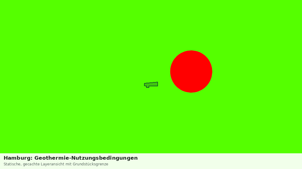 Statische Kartenansicht: Hamburg: Geothermie-Nutzungsbedingungen