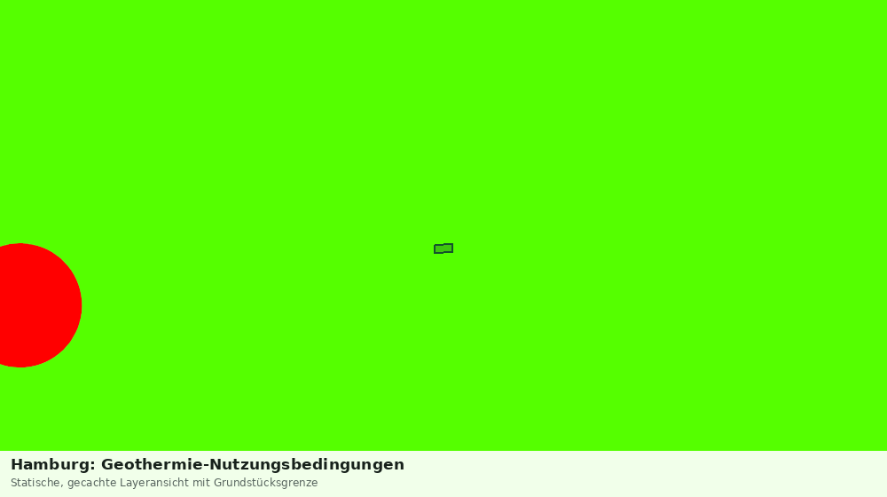 Statische Kartenansicht: Hamburg: Geothermie-Nutzungsbedingungen