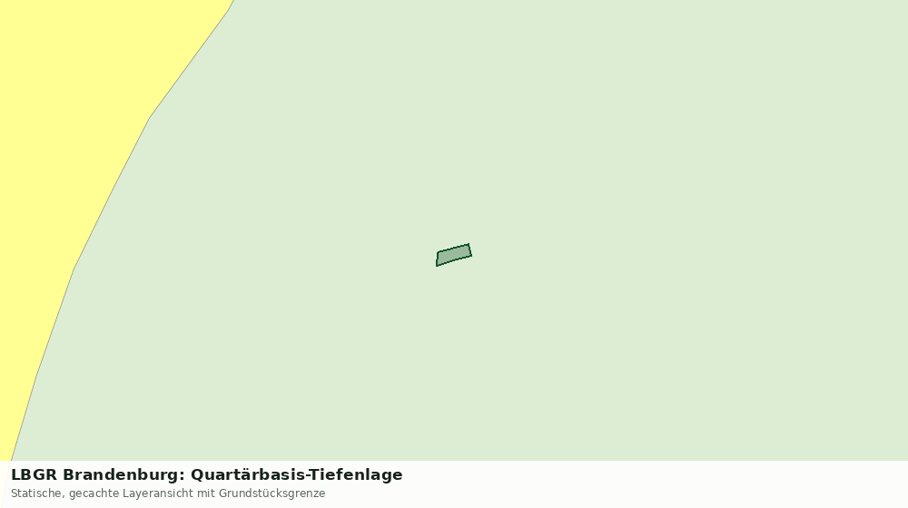 Statische Kartenansicht: LBGR Brandenburg: Quartärbasis-Tiefenlage