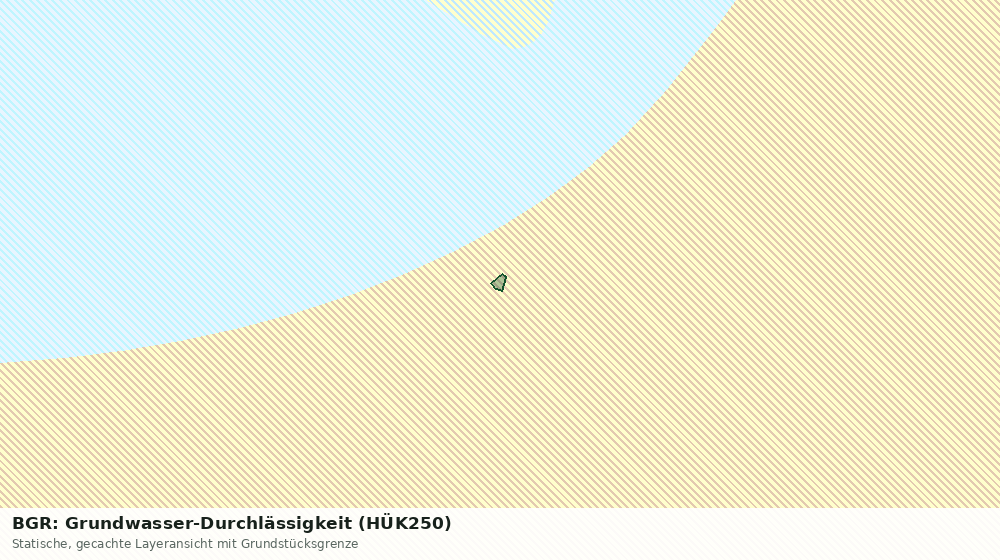 Statische Kartenansicht: BGR: Grundwasser-Durchlässigkeit (HÜK250)