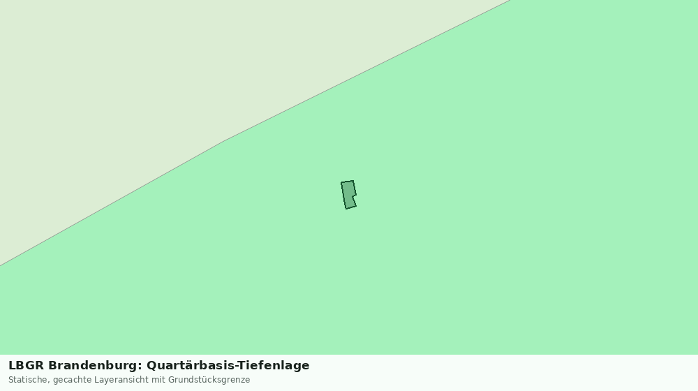 Statische Kartenansicht: LBGR Brandenburg: Quartärbasis-Tiefenlage