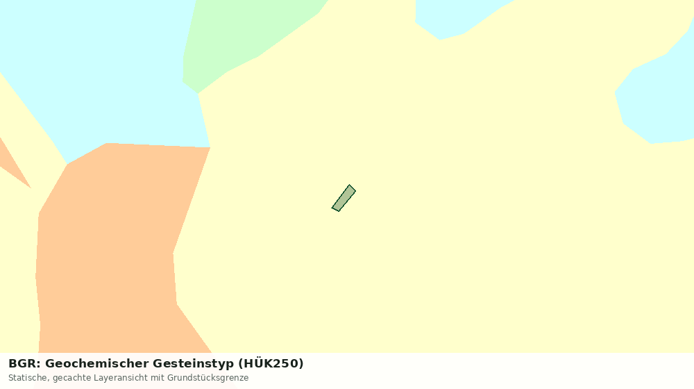 Statische Kartenansicht: BGR: Geochemischer Gesteinstyp (HÜK250)