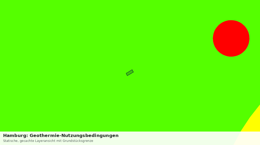Statische Kartenansicht: Hamburg: Geothermie-Nutzungsbedingungen