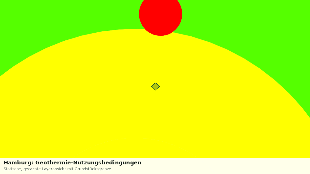 Statische Kartenansicht: Hamburg: Geothermie-Nutzungsbedingungen