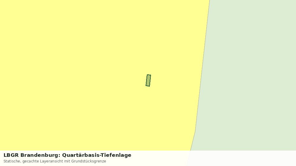 Statische Kartenansicht: LBGR Brandenburg: Quartärbasis-Tiefenlage