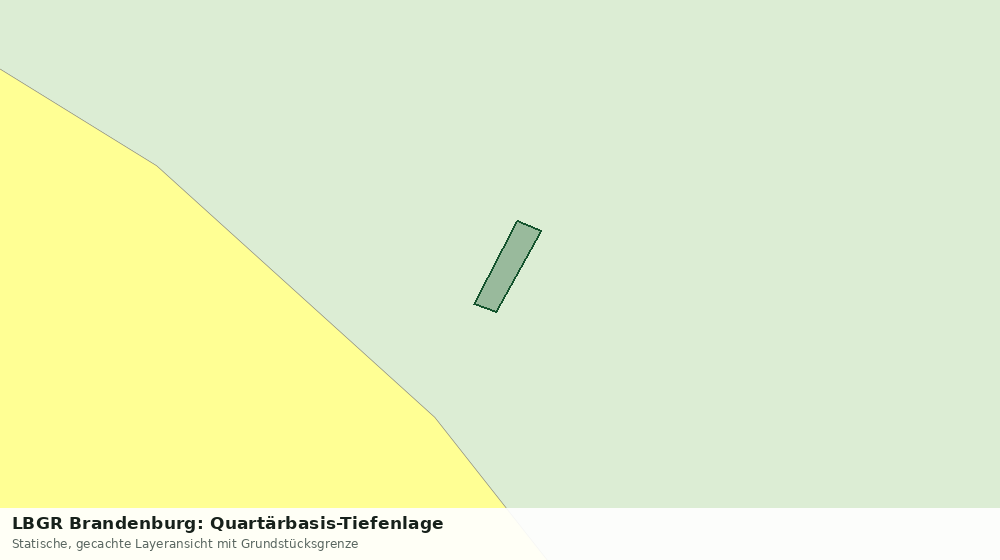 Statische Kartenansicht: LBGR Brandenburg: Quartärbasis-Tiefenlage