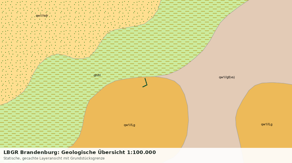 Statische Kartenansicht: LBGR Brandenburg: Geologische Übersicht 1:100.000