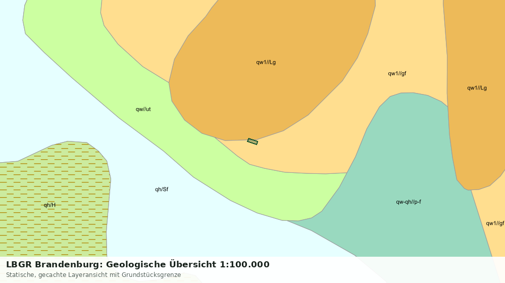 Statische Kartenansicht: LBGR Brandenburg: Geologische Übersicht 1:100.000