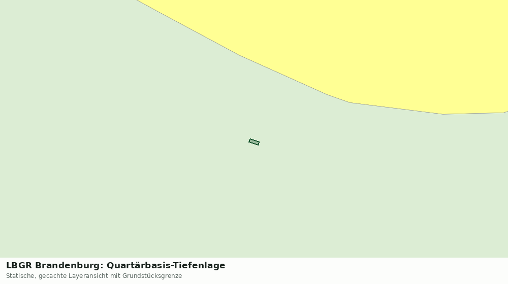 Statische Kartenansicht: LBGR Brandenburg: Quartärbasis-Tiefenlage