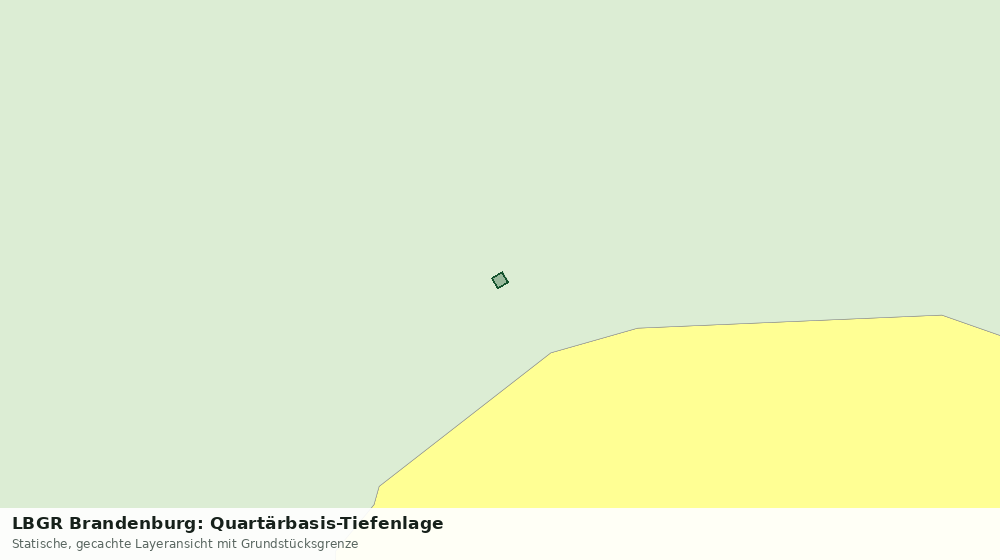 Statische Kartenansicht: LBGR Brandenburg: Quartärbasis-Tiefenlage