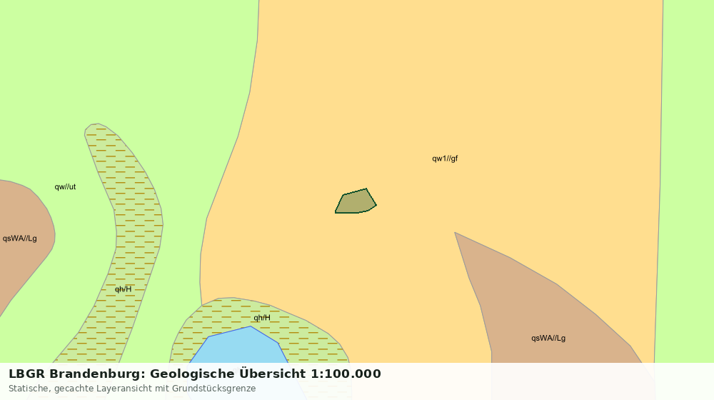Statische Kartenansicht: LBGR Brandenburg: Geologische Übersicht 1:100.000