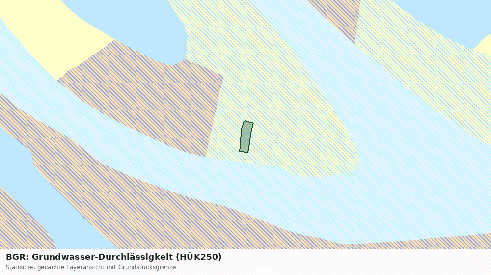 Statische Kartenansicht: BGR: Grundwasser-Durchlässigkeit (HÜK250)