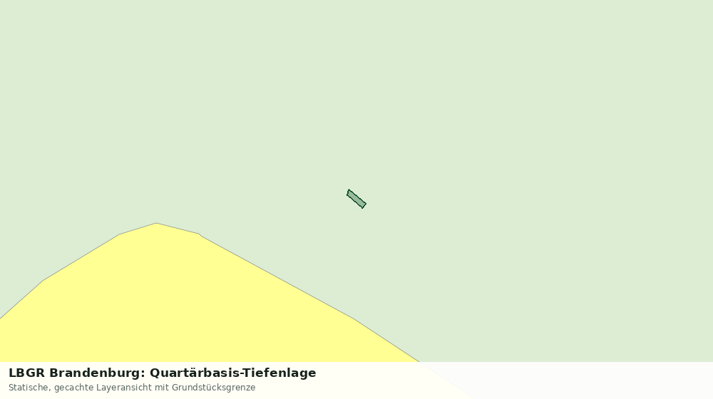 Statische Kartenansicht: LBGR Brandenburg: Quartärbasis-Tiefenlage