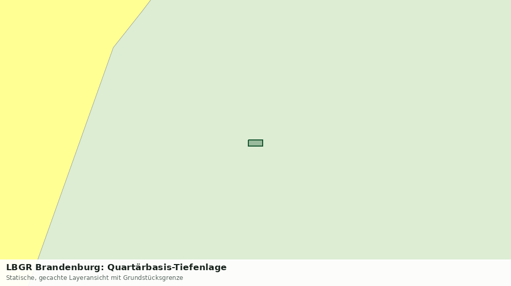 Statische Kartenansicht: LBGR Brandenburg: Quartärbasis-Tiefenlage