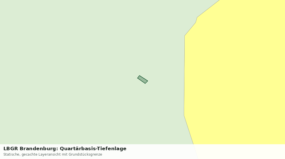 Statische Kartenansicht: LBGR Brandenburg: Quartärbasis-Tiefenlage