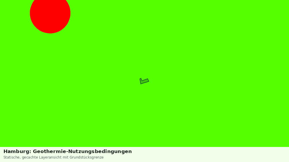 Statische Kartenansicht: Hamburg: Geothermie-Nutzungsbedingungen