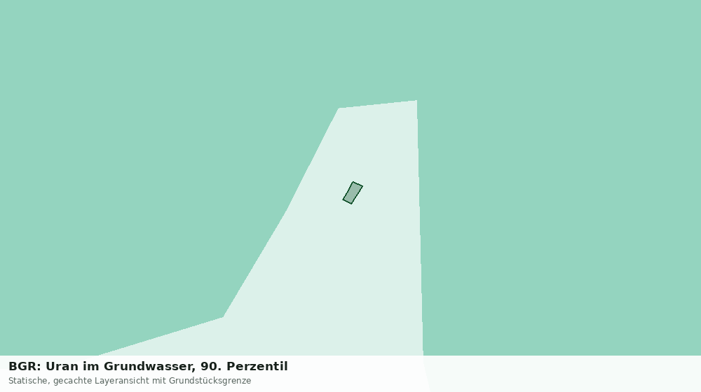 Statische Kartenansicht: BGR: Uran im Grundwasser, 90. Perzentil