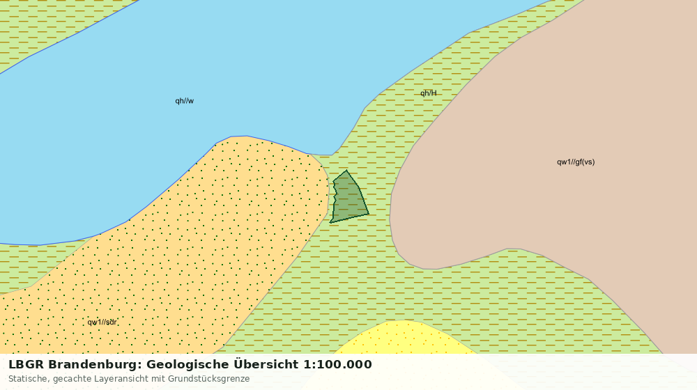 Statische Kartenansicht: LBGR Brandenburg: Geologische Übersicht 1:100.000