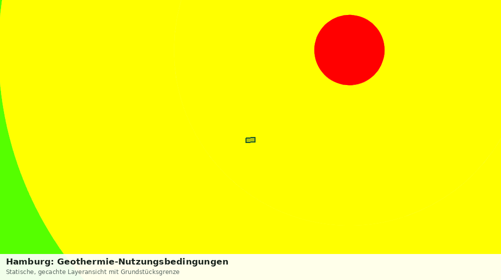 Statische Kartenansicht: Hamburg: Geothermie-Nutzungsbedingungen