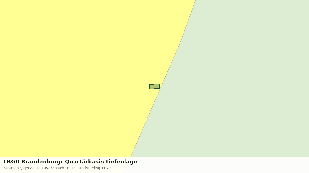 Statische Kartenansicht: LBGR Brandenburg: Quartärbasis-Tiefenlage