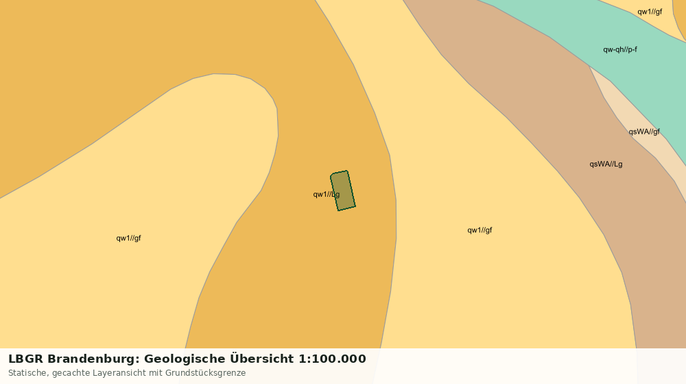 Statische Kartenansicht: LBGR Brandenburg: Geologische Übersicht 1:100.000