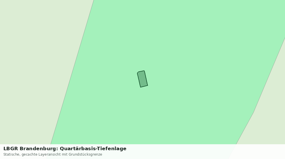 Statische Kartenansicht: LBGR Brandenburg: Quartärbasis-Tiefenlage