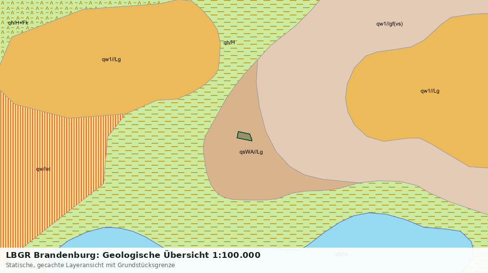 Statische Kartenansicht: LBGR Brandenburg: Geologische Übersicht 1:100.000