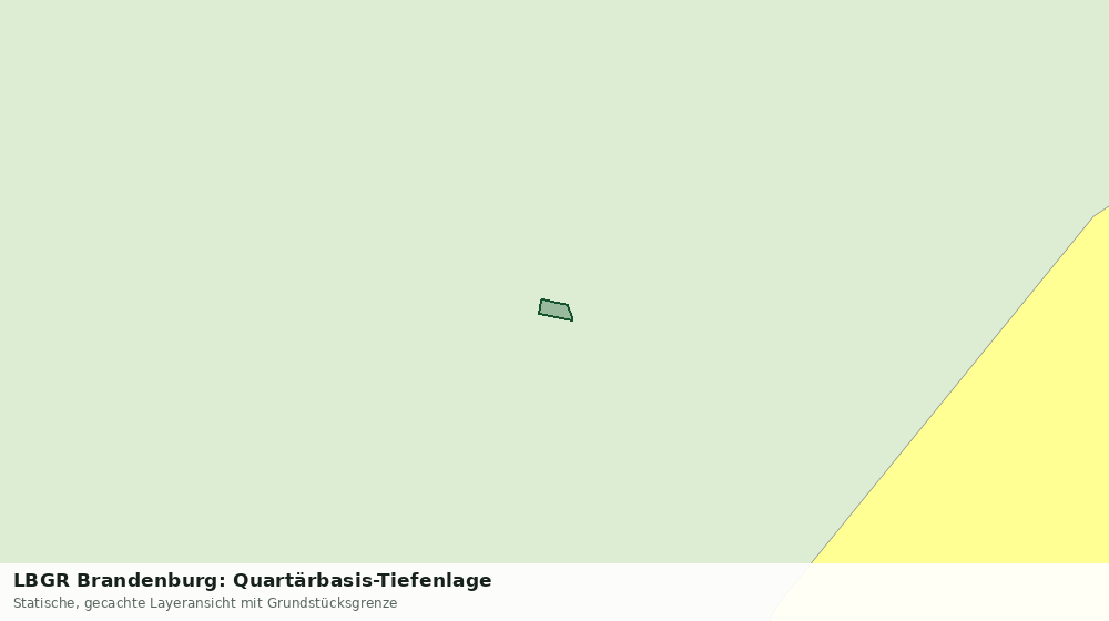 Statische Kartenansicht: LBGR Brandenburg: Quartärbasis-Tiefenlage