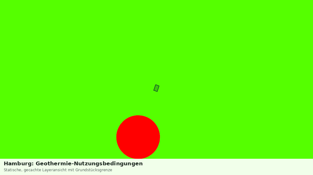 Statische Kartenansicht: Hamburg: Geothermie-Nutzungsbedingungen