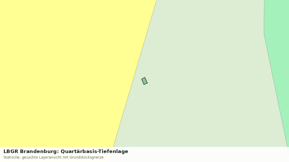 Statische Kartenansicht: LBGR Brandenburg: Quartärbasis-Tiefenlage
