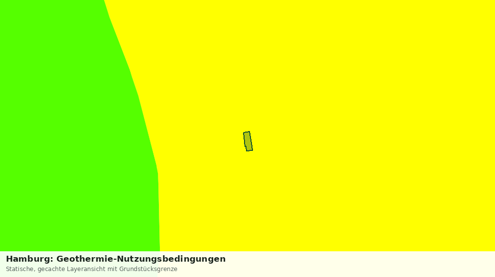 Statische Kartenansicht: Hamburg: Geothermie-Nutzungsbedingungen