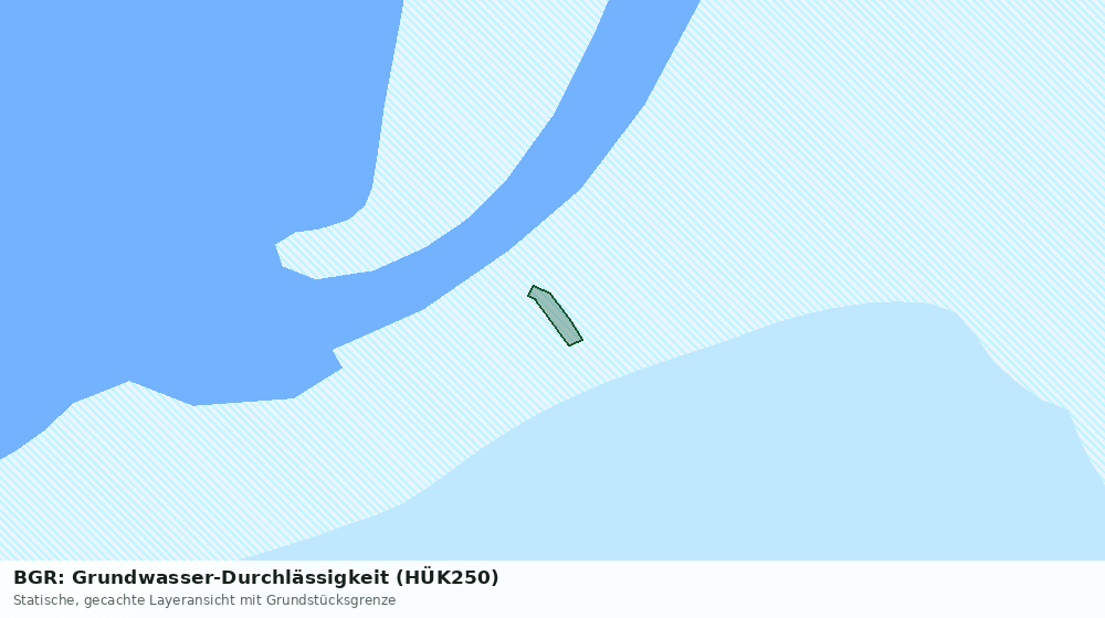 Statische Kartenansicht: BGR: Grundwasser-Durchlässigkeit (HÜK250)