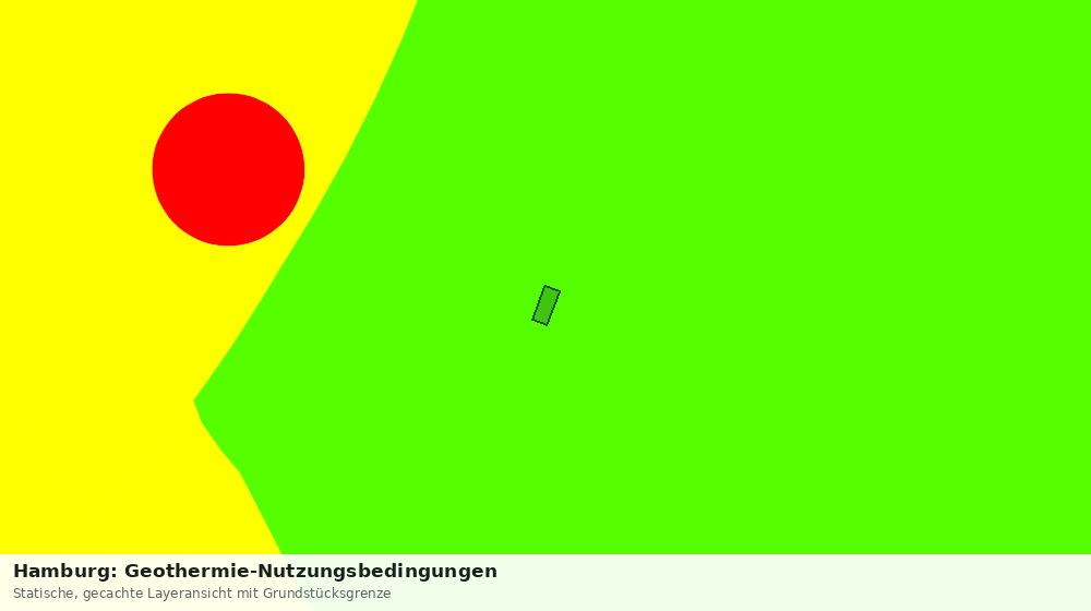 Statische Kartenansicht: Hamburg: Geothermie-Nutzungsbedingungen