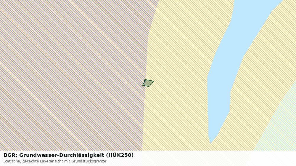 Statische Kartenansicht: BGR: Grundwasser-Durchlässigkeit (HÜK250)