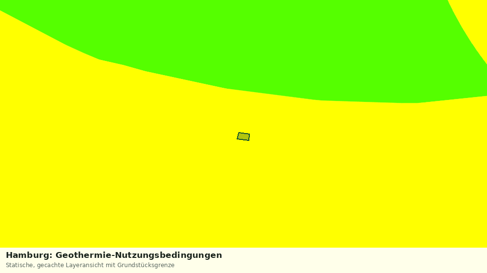 Statische Kartenansicht: Hamburg: Geothermie-Nutzungsbedingungen