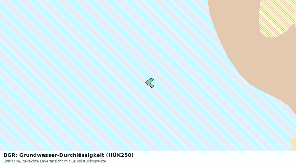 Statische Kartenansicht: BGR: Grundwasser-Durchlässigkeit (HÜK250)