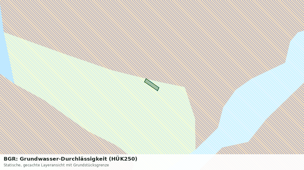 Statische Kartenansicht: BGR: Grundwasser-Durchlässigkeit (HÜK250)