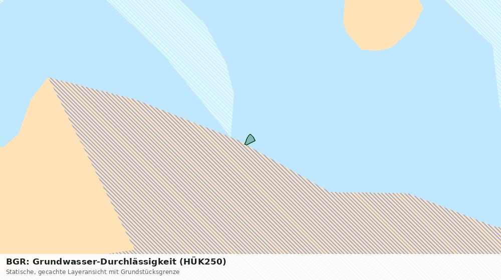 Statische Kartenansicht: BGR: Grundwasser-Durchlässigkeit (HÜK250)