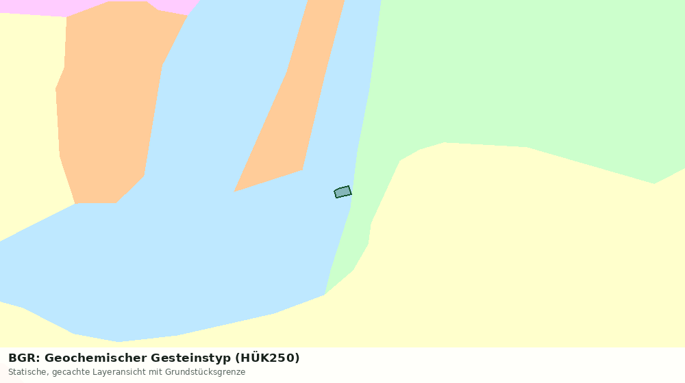 Statische Kartenansicht: BGR: Geochemischer Gesteinstyp (HÜK250)